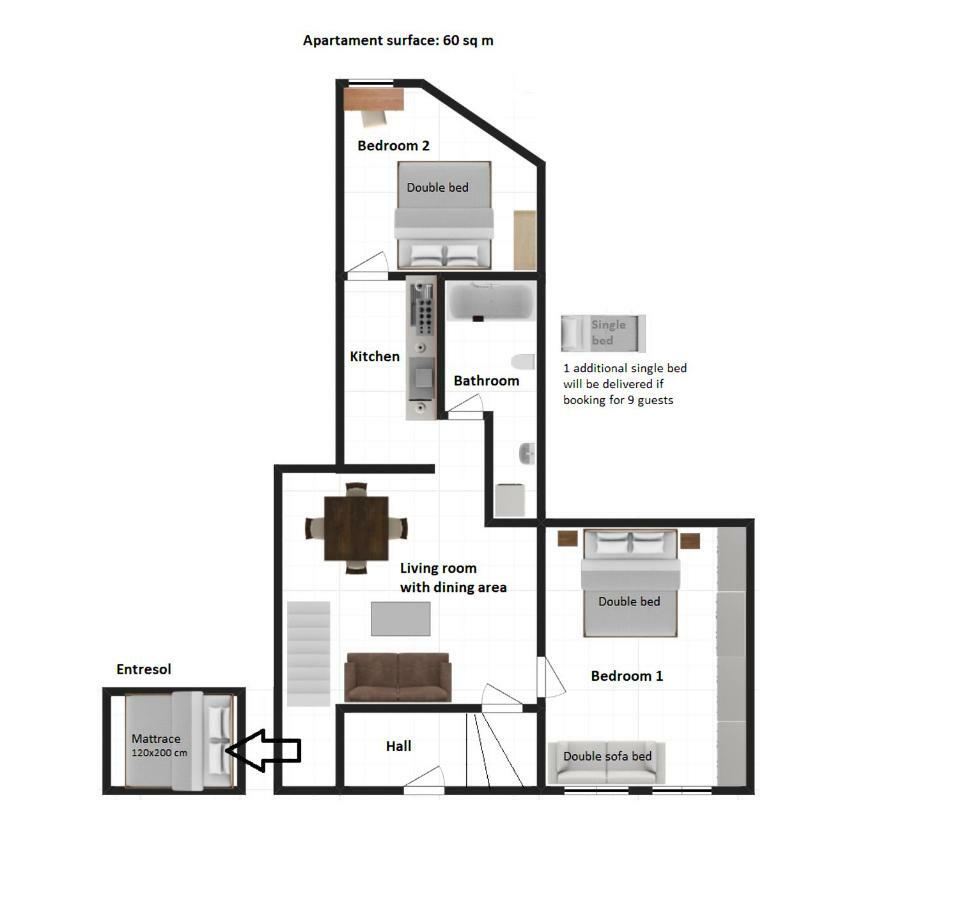 Stylish 2 Bedroom Apartment Morsztynowska Street Краков Экстерьер фото